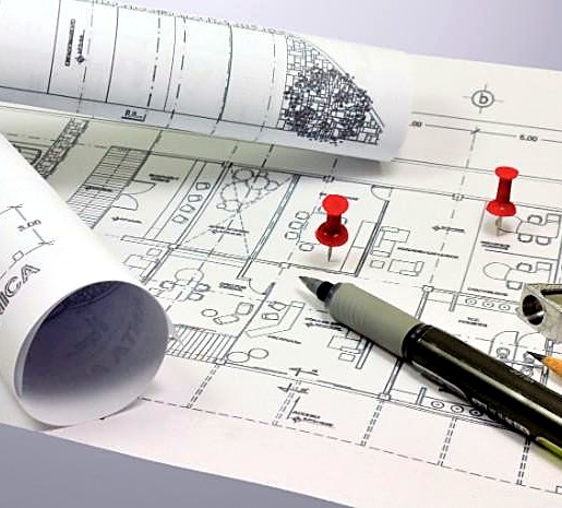 Planos de un proyecto de planta